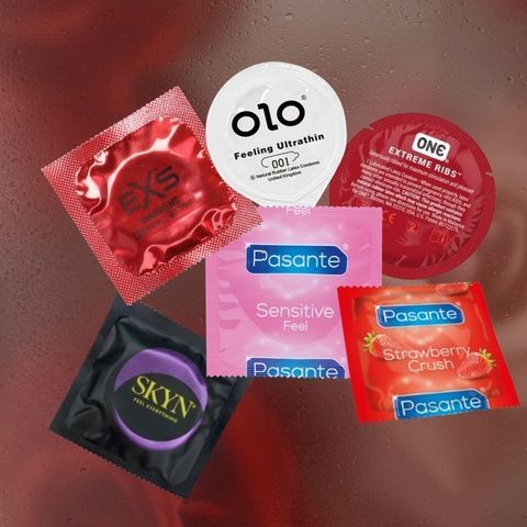 Delicate Touch Box: EXS Bubblegum &times;5; Pasante Taste Chocolate &times;5; OLO Ice & Fire &times;5; Pasante Cooling &times;5 MM2147 фото