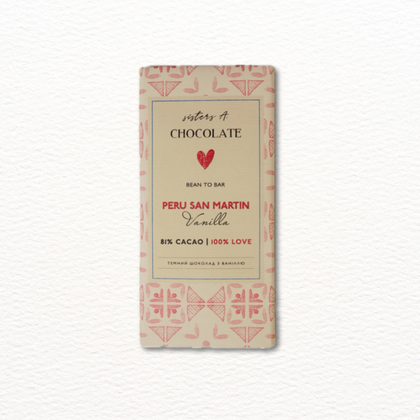 Шоколад 81% Перу з мадагаскарською ваніллю 70 г LIMITED EDITION MN0020 фото