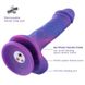 Фалоімітатор 8.2″ з вібрацією для секс-машин Hismith Purple Silicone Dildo with Vibe, знімний конект SO6212 фото 12