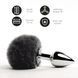 Анальна пробка FeelzToys - Bunny Tails Butt Plug Black SO5063 фото 6
