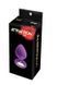 Анальна пробка з кристалом MAI Attraction Toys №49 Purple, довжина 9,5 см, діаметр 4 см SO4629 фото 6