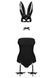 Еротичний костюм кролика Obsessive Bunny costume S/M, black, боді, чокер, гартери, панчохи, маска SO7701 фото 8