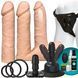 Набір для страпону Doc Johnson Vac-U-Lock VIBRATING Dual Density ULTRASKYN Set (м`ята упаковка) SO6916-R фото 1