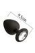 Анальна пробка з кристалом MAI Attraction Toys №49 Black (м`ята упаковка) SO4632-R фото 1