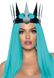 Leg Avenue Faux leather spiked crown Black SO7950 фото 2