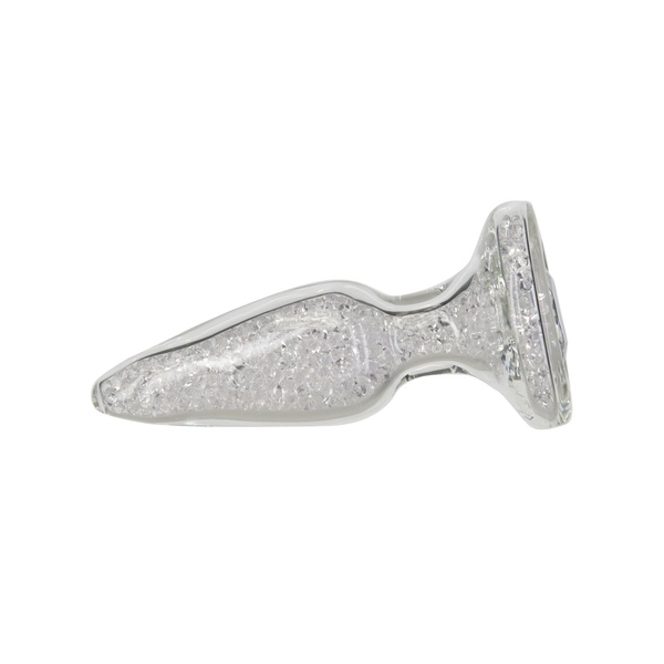 Скляна анальна пробка Pillow Talk Fancy Luxurious Glass Anal Plug, ⌀3,1см, віброкуля в подарунок SO6833 фото