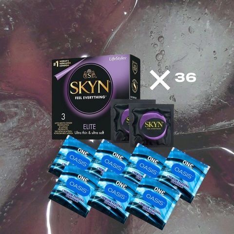 Skyn Elite Non Latex, уп. 36 шт. &ndash; 1 шт., ONE Oasis 4,5 г &ndash; 7 шт MM2199 фото