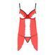 Прозорий пеньюар з відкритими грудьми CHERRY CHEMISE red L/XL - Passion Exclusive, трусики PS25501 фото 5