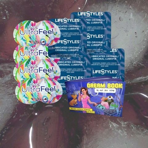 Набір "LifeStyles Ultra Lubricated (4 шт.), ONE Ultra Feel (4 шт.) та Dream book для нього" MM1829 фото