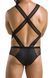 Чоловіче еротичне сітчасте боді Passion 045 VICTOR XXL/XXXL Black, екошкіра, сітка SO7608 фото 8