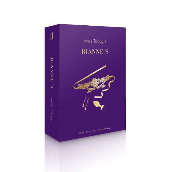 Романтичний подарунковий набір RIANNE S Ana`s Trilogy Set II: силіконова анальна пробка 2,7 см, ласо SO3856 фото
