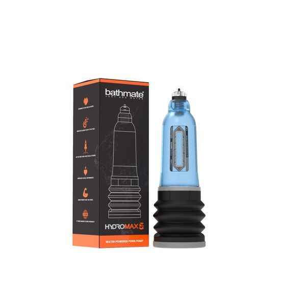 Гідропомпа Bathmate Hydromax 5 Blue, для члена довжиною від 7,5 до 12,5 см, діаметр до 4,5 см HM-20-AB фото