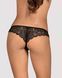 Мереживні танга з доступом Obsessive Contica crothchles thong L/XL, чорні SO7257 фото 2