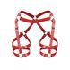 Гартери Art of Sex Claire, натуральна шкіра, розмір XS-М, колір червоний SO7512 фото 8