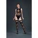 Комплект: боді та панчохи Moonlight Model 16 XS-L Black, імітація топу та трусиків SO6348 фото 5