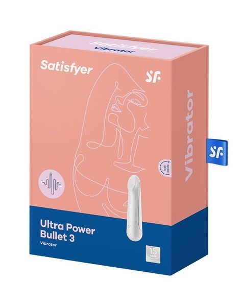Віброкуля перезаряджаєма Satisfyer Ultra Power Bullet 3 White SO5428 фото
