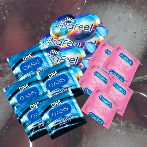 Набір ONE Ultra Feel 8 шт., Pasante Sensitive Feel 5 шт., ONE Oasis 4,5 г &mdash; 5 шт. MM1755 фото