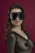 Маска на очі з заклепками Feral Feelings - Blindfold Mask, натуральна шкіра, чорна SO3415 фото 3