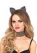 Leg Avenue Cat ear headband & choker set Black SO7952 фото 2