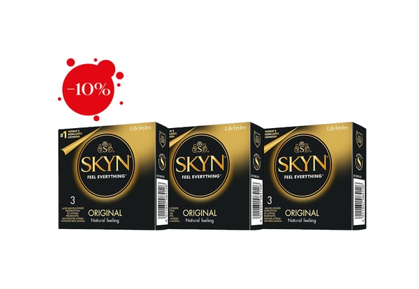 Набір з 3-х упаковок: Skyn Non-Latex Original - класичні, безлатексні, упаковки по 3 шт. MM0549 фото