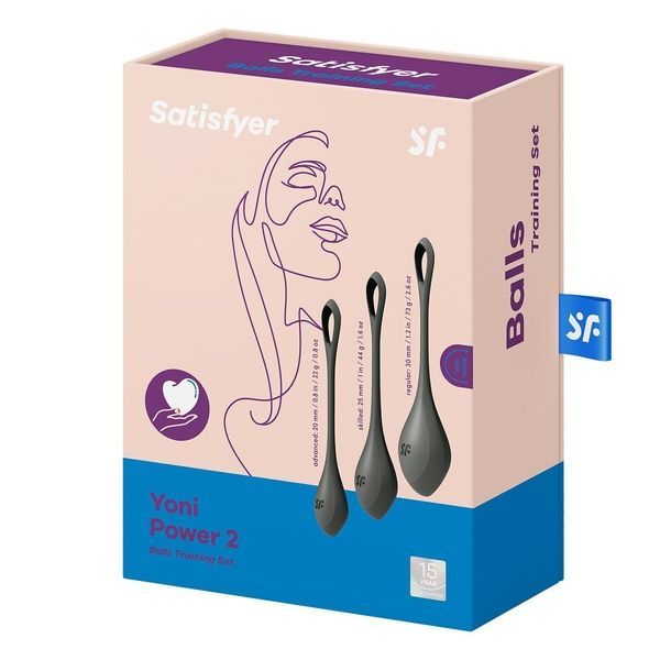 Набір йоні намистин Satisfyer Yoni Power 2 Black (м`ята упаковка) SO5550-R фото