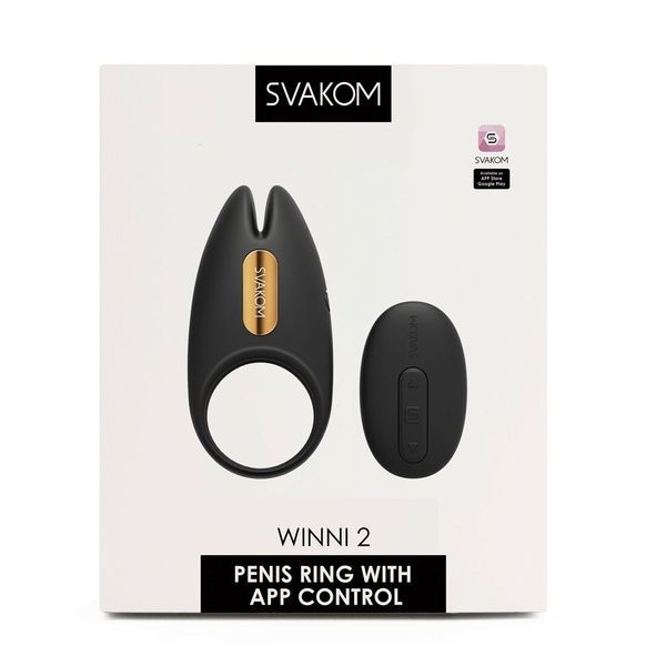 Ерекційне віброкільце Svakom Winni 2, керування зі смартфона, пульт ДК SO6372 фото