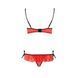 Комплект білизни Passion Exclusive CHERRY SET OpenBra S/M, red, відкритий ліф, трусики-спідничка PS25508 фото 13