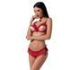 Комплект білизни Passion Exclusive CHERRY SET OpenBra S/M, red, відкритий ліф, трусики-спідничка PS25508 фото 8