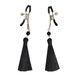 Затискач для сосків Art of Sex - Nipple clamps Black Tassels SO5856 фото 5