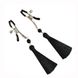 Затискач для сосків Art of Sex - Nipple clamps Black Tassels SO5856 фото 7