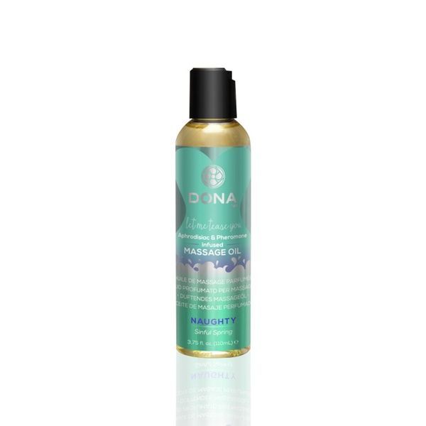 Масажна олія DONA Massage Oil NAUGHTY &ndash; SINFUL SPRING (110 мл) з феромонами та афродизіаками SO1691 фото