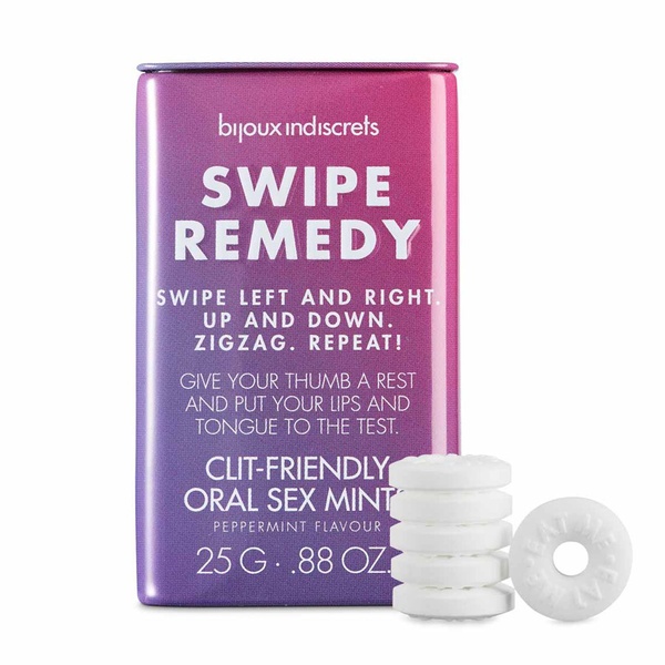 М`ятні цукерки Bijoux Indiscrets Swipe Remedy – clitherapy oral sex mints без цукру, термін 31.08.23 SO5911 фото