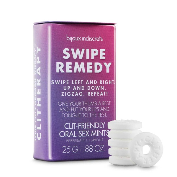 М`ятні цукерки Bijoux Indiscrets Swipe Remedy – clitherapy oral sex mints без цукру, термін 31.08.23 SO5911 фото