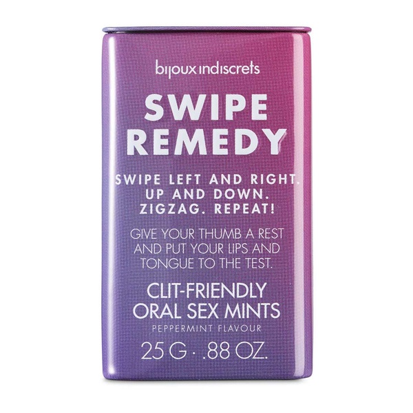 М`ятні цукерки Bijoux Indiscrets Swipe Remedy – clitherapy oral sex mints без цукру, термін 31.08.23 SO5911 фото