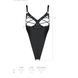 Боді з екошкіри Passion CELIN BODY S/M, black, з доступом, відкритий SO6404 фото 14