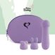 Міні-вібратор FeelzToys Magic Bunny Purple з двома насадками SO4439 фото 10
