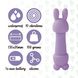 Міні-вібратор FeelzToys Magic Bunny Purple з двома насадками SO4439 фото 11