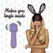 Міні-вібратор FeelzToys Magic Bunny Purple з двома насадками SO4439 фото 9