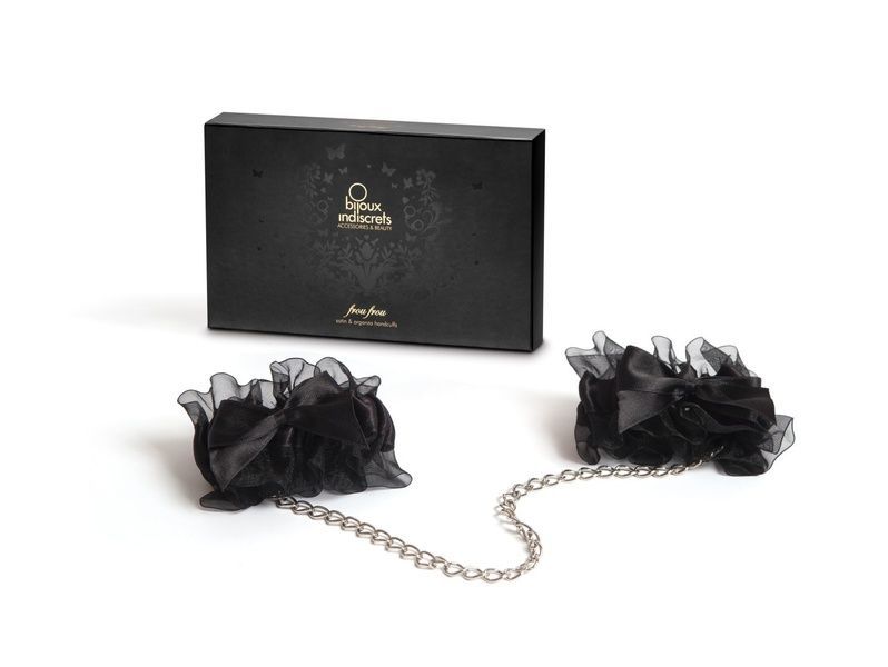 Наручники Bijoux Indiscrets - Frou Frou Organza handcuffs, атлас і органза, подарункове паковання SO2329 фото