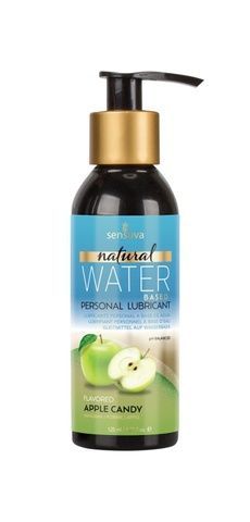 Змазка на водній основі Sensuva Natural Water-Based Apple Candy (125мл) без гліцерину та парабенів SO3224 фото