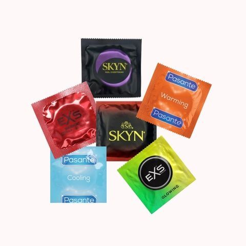 Skyn + Pasante + EXS &ndash; 38 шт (безлатексні, зігріваючі, охолоджуючі та світлові) MM2108 фото