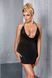 Сорочка з глибоким декольте Passion MIRACLE CHEMISE 6XL/7XL, black, трусики PS1032 фото 3