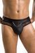 Чоловічі труси з ланцюжком Passion 030 SLIP TOM L/XL Black, екошкіра, відкриті сідниці SO7561 фото 7