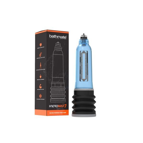 Гідропомпа Bathmate Hydromax 7 Blue, для члена довжиною від 12,5 до 18 см, діаметр до 5,2 см HM-30-AB фото