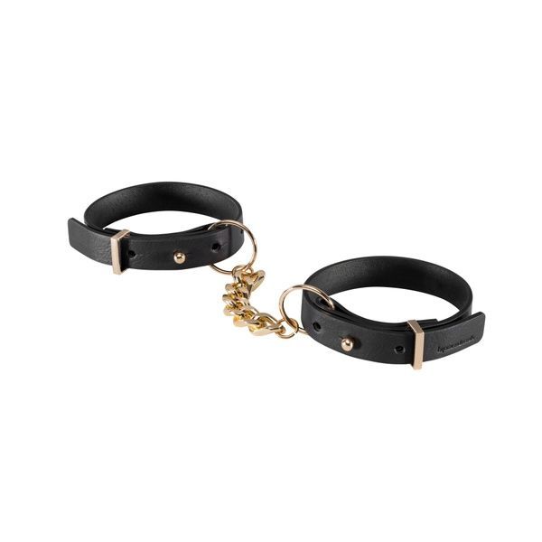 Наручники з екошкіри Bijoux Indiscrets Maze &ndash; Thin Handcuffs Black SO5912 фото
